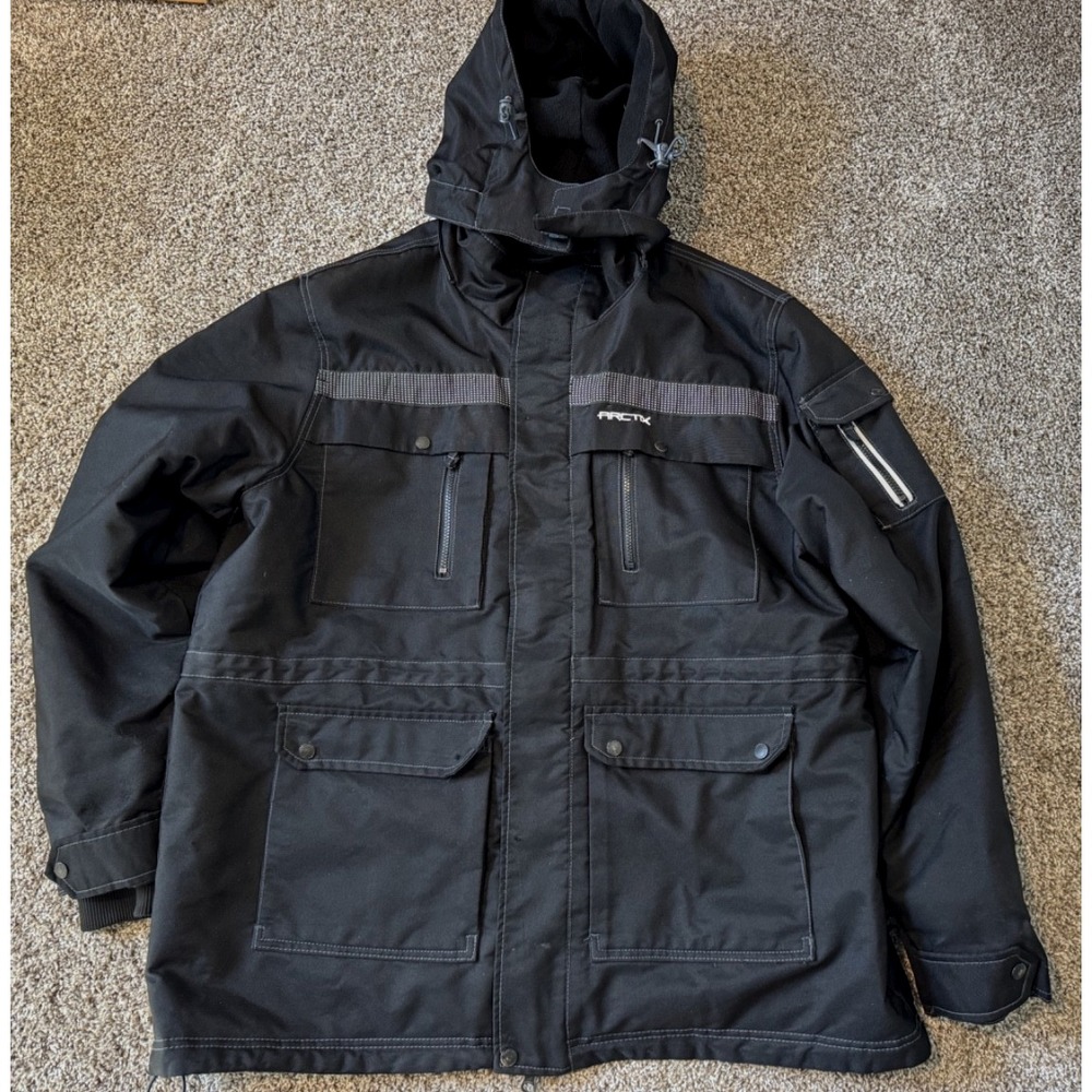 Arctix Men's Performance Tundra Jacket High Vis Black Size 3XL 8050X (flaw)
